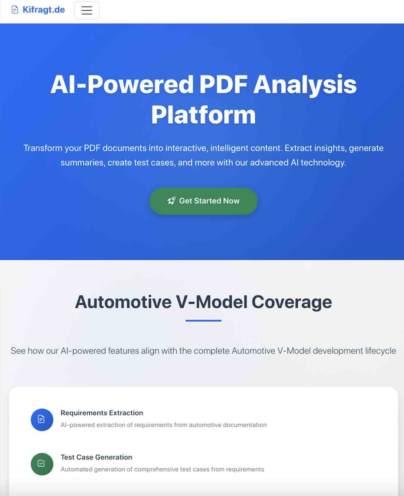 Kifragt.de - Tablet view